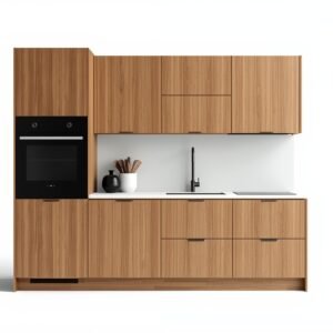 Modern Kitchen Cabinets | Custom Wooden Kitchen Cupboard | Space Saving Storage Cabinet | Premium Woodwork by Nuvowood Creations